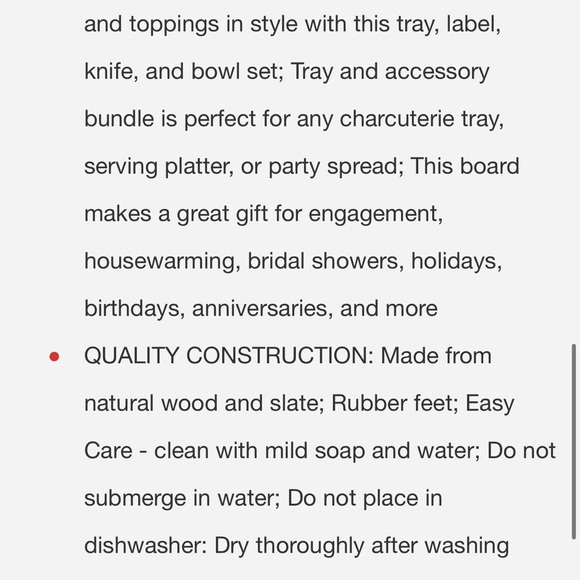 Charcuterie wood and slate board - Picture 6 of 7